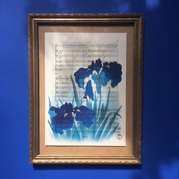 Plakát Irises 19,1 x 26,6 cm