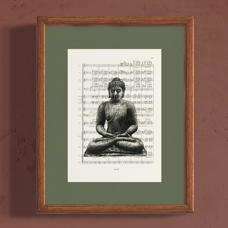 Budda na Borobudur plakat 19,1 x 26,6 cm